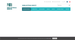Desktop Screenshot of biblioteka.biecz.pl